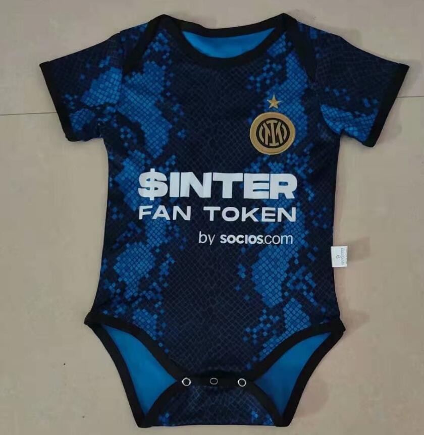 2021/22 Inter Milan Infant Home Soccer Jersey miniKit